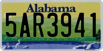 AL license plate 5AR3941