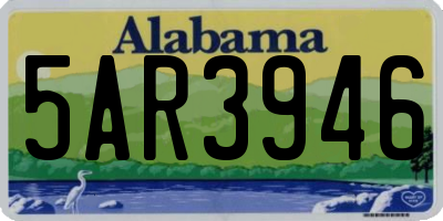 AL license plate 5AR3946
