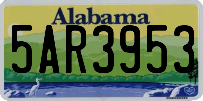 AL license plate 5AR3953