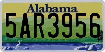 AL license plate 5AR3956