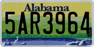 AL license plate 5AR3964