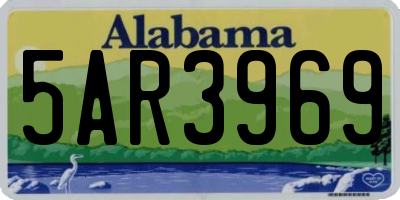AL license plate 5AR3969
