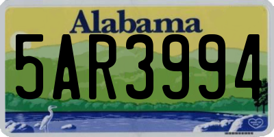 AL license plate 5AR3994
