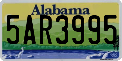 AL license plate 5AR3995