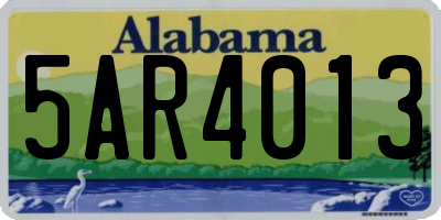 AL license plate 5AR4013