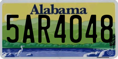 AL license plate 5AR4048