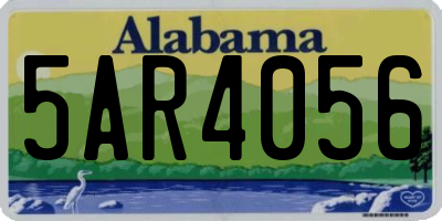 AL license plate 5AR4056