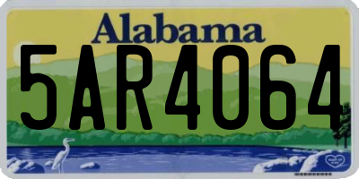AL license plate 5AR4064