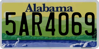 AL license plate 5AR4069
