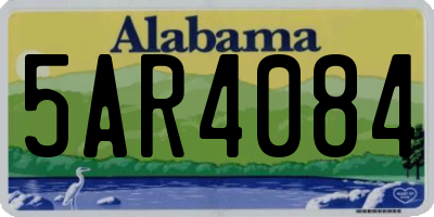 AL license plate 5AR4084