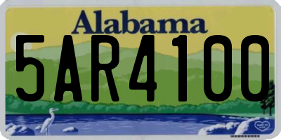 AL license plate 5AR4100