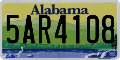 AL license plate 5AR4108