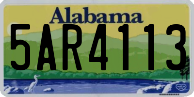 AL license plate 5AR4113
