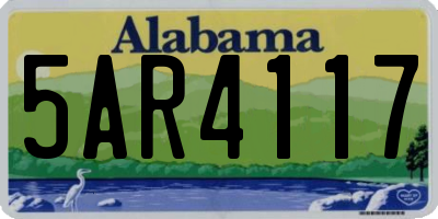 AL license plate 5AR4117