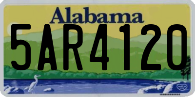 AL license plate 5AR4120