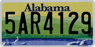 AL license plate 5AR4129