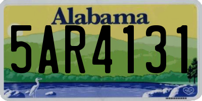 AL license plate 5AR4131