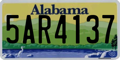 AL license plate 5AR4137