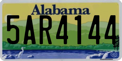 AL license plate 5AR4144