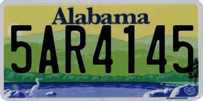AL license plate 5AR4145