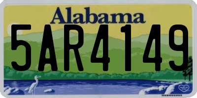 AL license plate 5AR4149