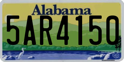 AL license plate 5AR4150