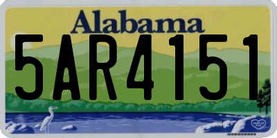AL license plate 5AR4151