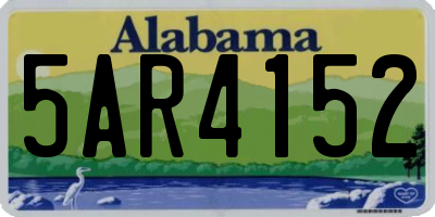 AL license plate 5AR4152