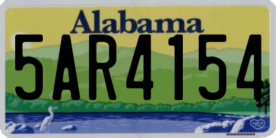 AL license plate 5AR4154