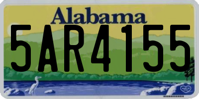 AL license plate 5AR4155
