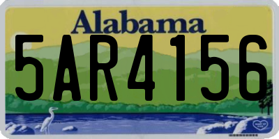 AL license plate 5AR4156