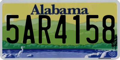 AL license plate 5AR4158