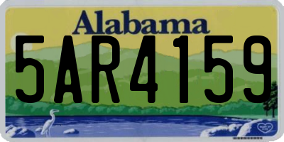 AL license plate 5AR4159