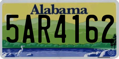 AL license plate 5AR4162
