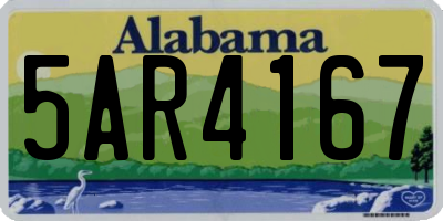 AL license plate 5AR4167