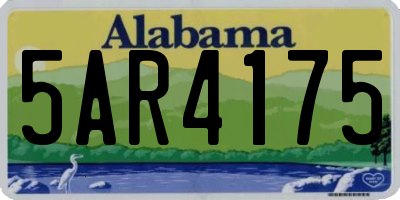 AL license plate 5AR4175