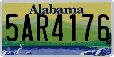 AL license plate 5AR4176