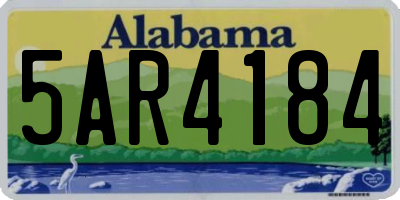 AL license plate 5AR4184