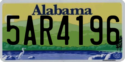 AL license plate 5AR4196