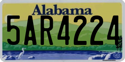AL license plate 5AR4224