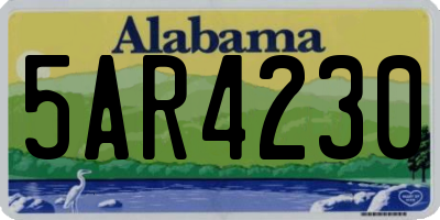 AL license plate 5AR4230