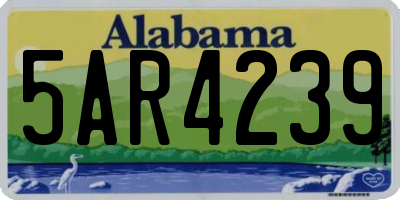 AL license plate 5AR4239