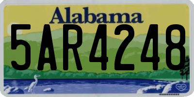 AL license plate 5AR4248