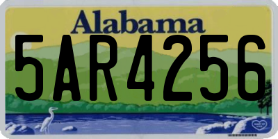 AL license plate 5AR4256