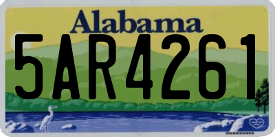 AL license plate 5AR4261