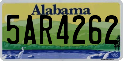 AL license plate 5AR4262