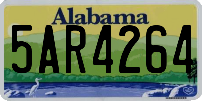 AL license plate 5AR4264