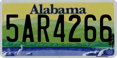 AL license plate 5AR4266