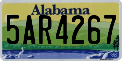AL license plate 5AR4267