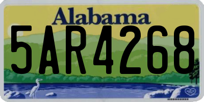 AL license plate 5AR4268